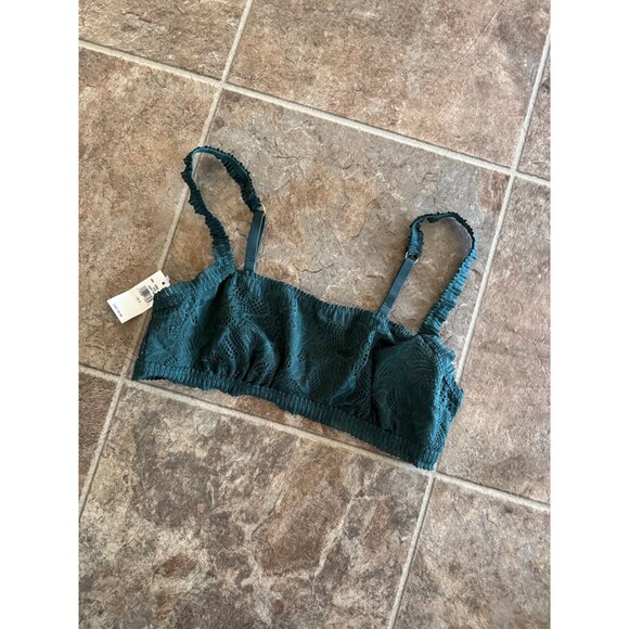 Aerie Coral Lace Bandeau Bralette Sycamore Size Small - Picture 2 of 7